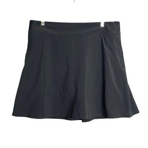 Athleta Brooklyn Heights High Rise Skort Women 16 Black Athletic Tennis Preppy